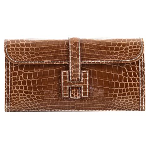 Hermes crocodile clutch